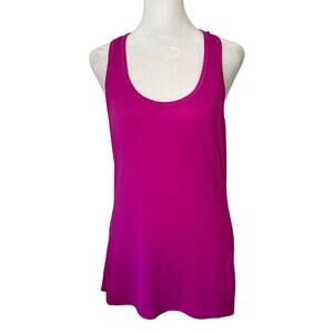 Athleta magenta racerback tank top size ST